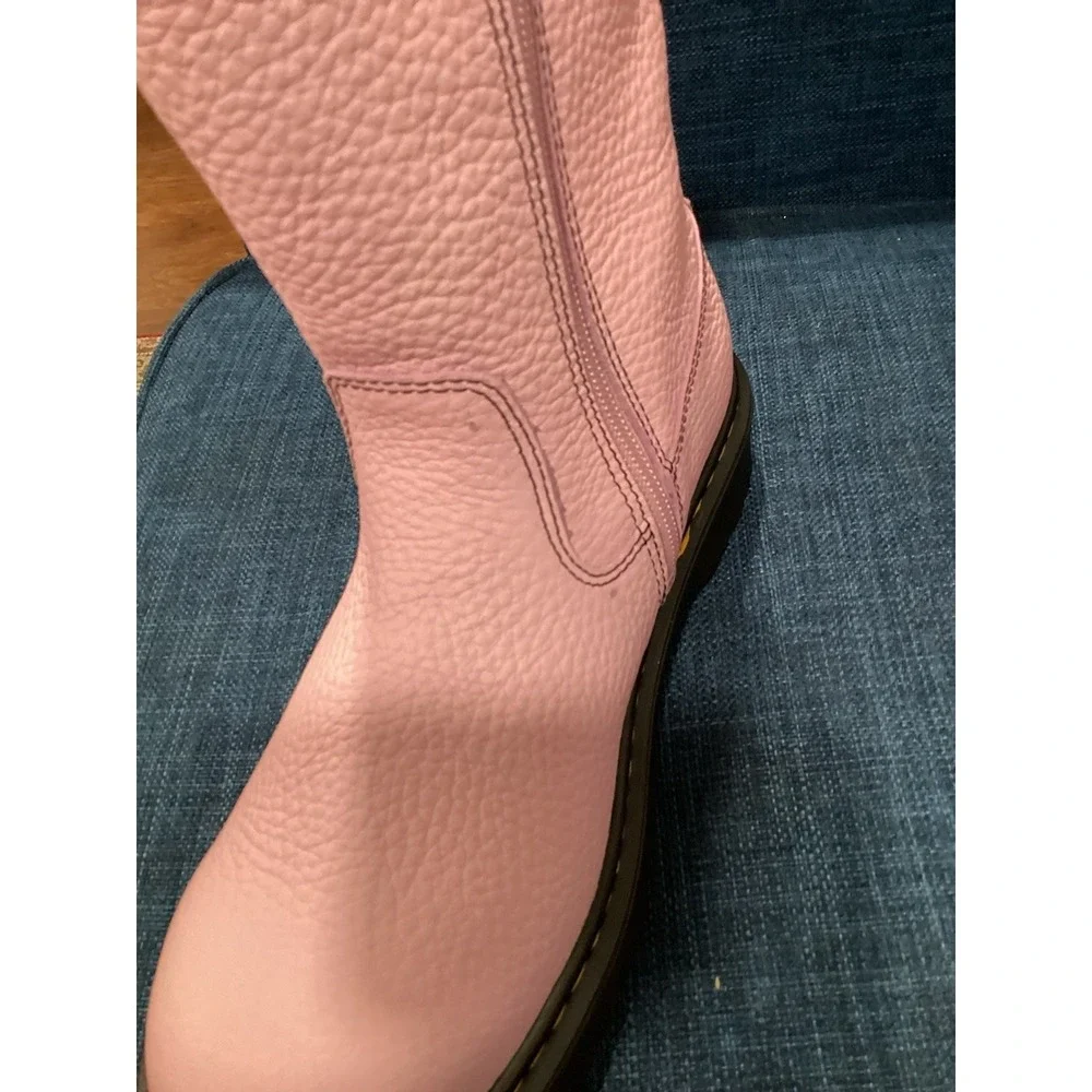 Dr Doc Martens Bex Heart P-O Boots Cowgirl Women's Size 6 Soft Pink Leather NEW